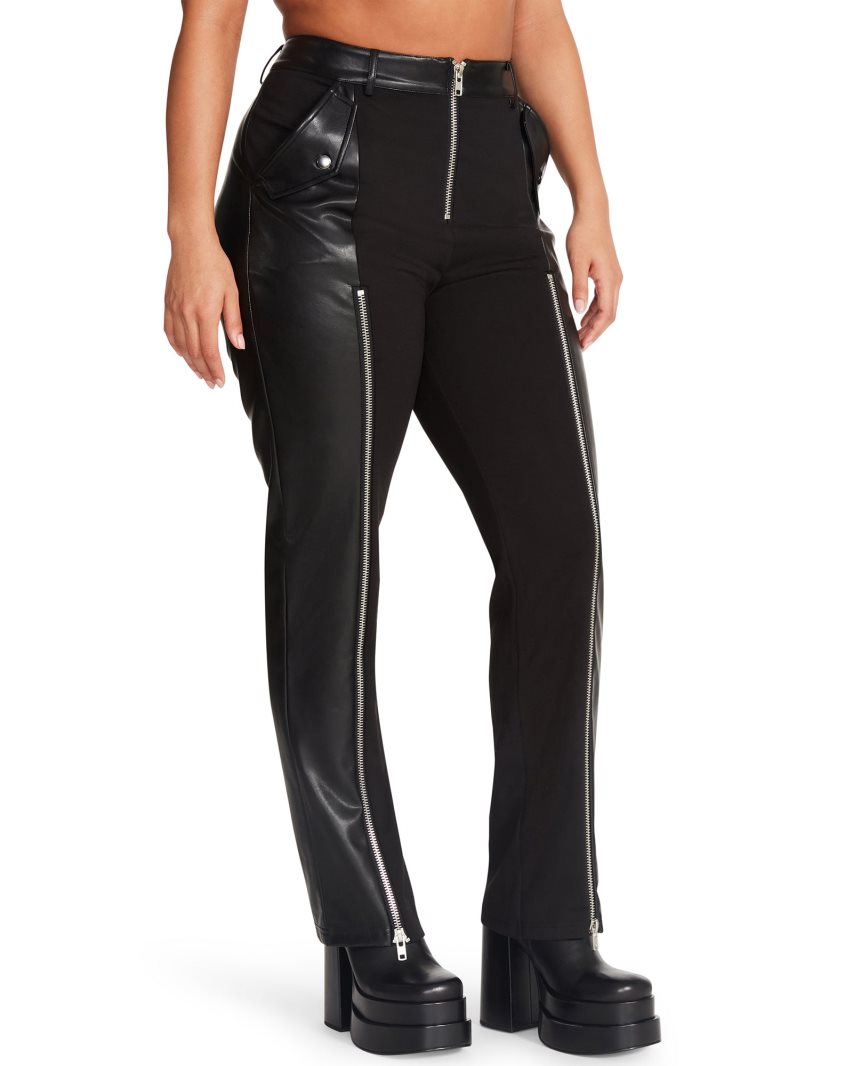 Black Steve Madden Carson Women's Pants | PH 3942HSU